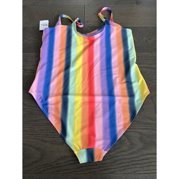 Old Navy Women’s One-Piece Swimsuit Rainbow Stripe Size XXL NWT - Picture 5 of 8